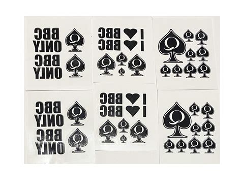 bbc slut tattoos|6 Sheet Temporary Tattoo Set QoS, BBC ONLY, I Love BBC 38。